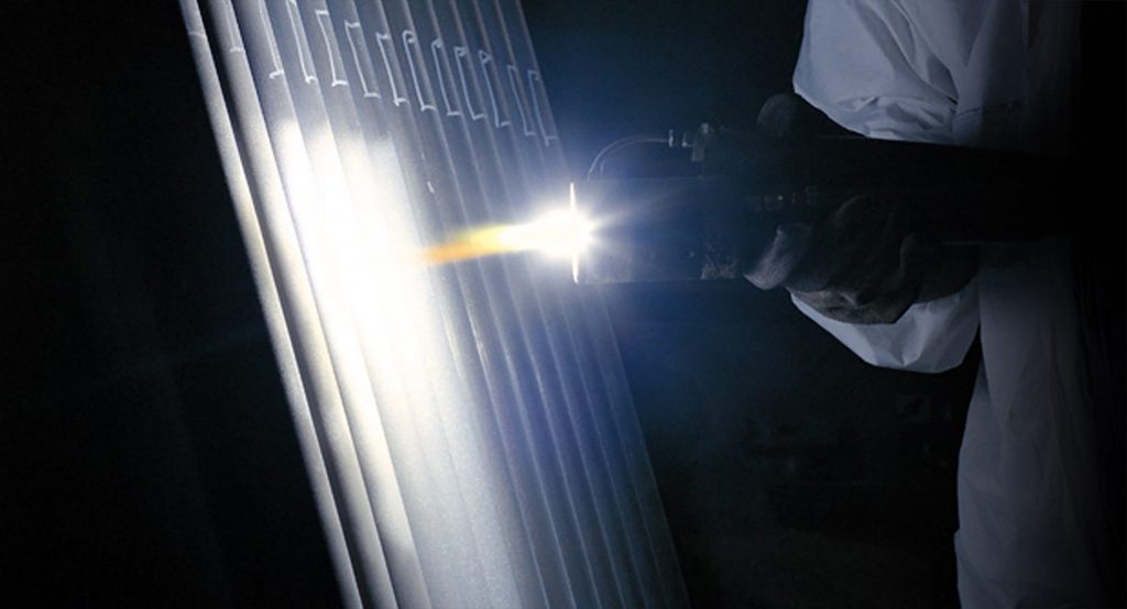 Beschichten von Membranwänden im Plasmaspritzverfahren