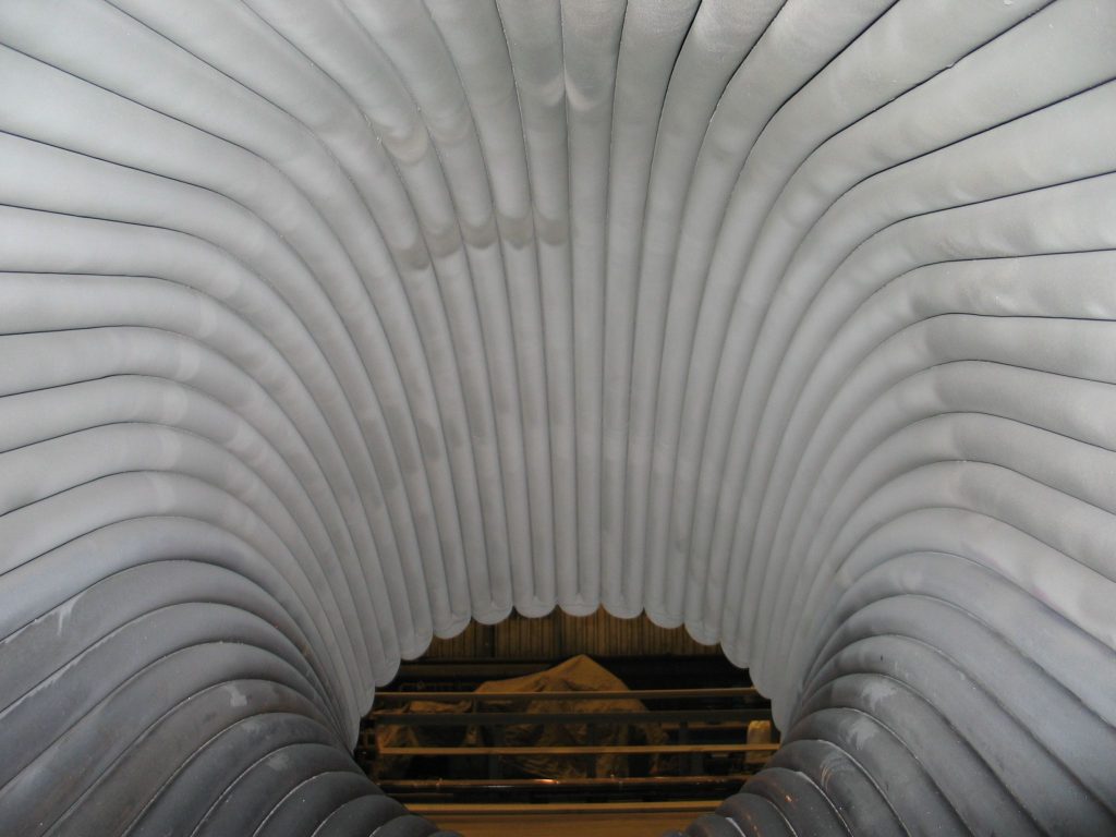 Rauchgaskrümmer für die Hüttenindustrie von innen