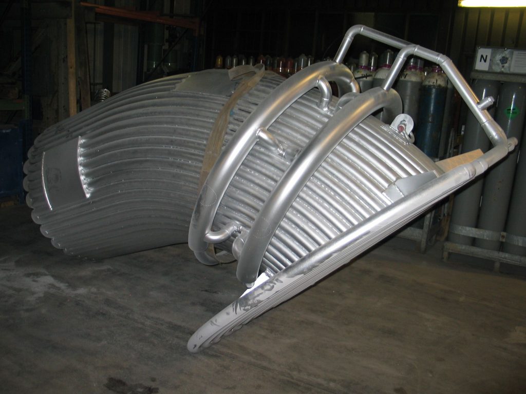 Rauchgaskrümmer für die Hüttenindustrie von der Seite