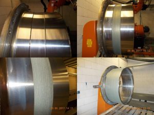 Bilder einer Kosteneffiziente Reparatur einer beschädigten Buchse aus Werkstoff 1.4460 durch Laserauftragsschweißen