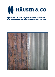 Titelseite Prospekt "Laserspritz-Beschichtung im Häuser-Verfahren"